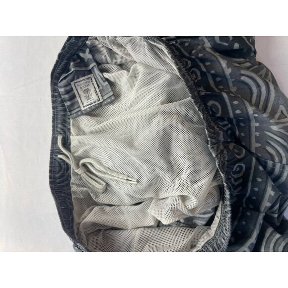 NEW Roundtree & Yorke Swim Trunks Mens Big Man 2X Gray Aztec Drawstring NWT - Picture 4 of 7